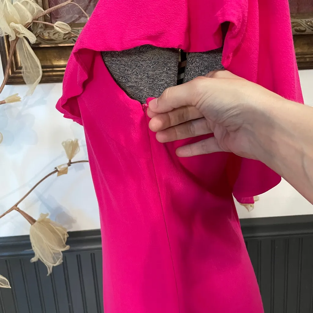 NWT REVOLVE ASTR Marisol One Shoulder Mini Dress in Pink Punch - Sz L 💚🎀 - Image 6