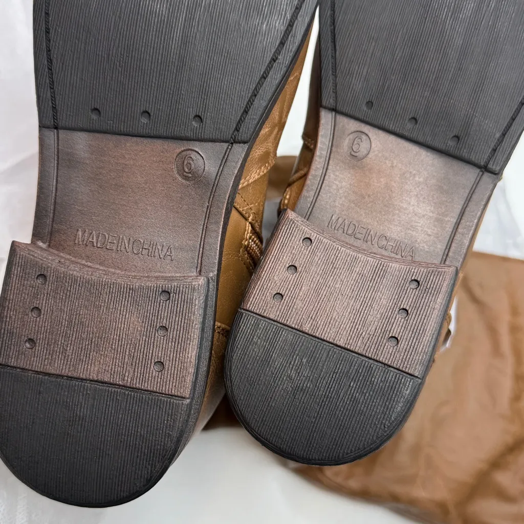 Journee Collection Women's Stormy Knee High Riding Boots- Size 6- Tan Color - Image 9