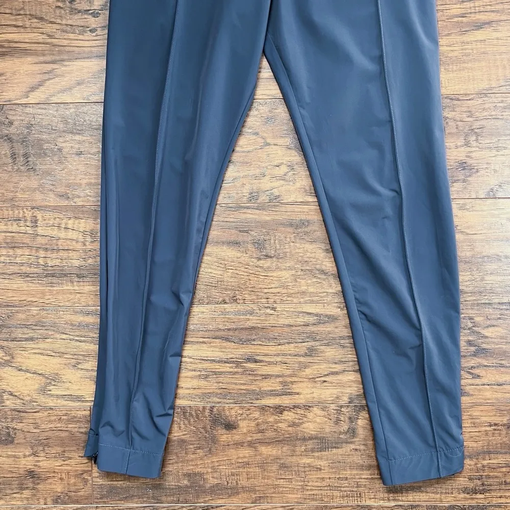 NUBU • grey skinny pants minimalist designer lightweight front seam ankle zip - Image 7