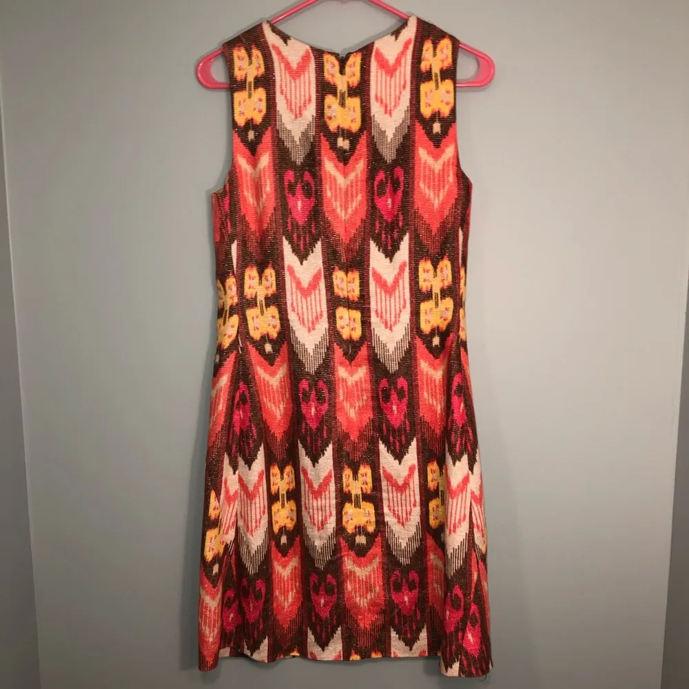Tory Burch pink patterned dress size 6! - Image 7