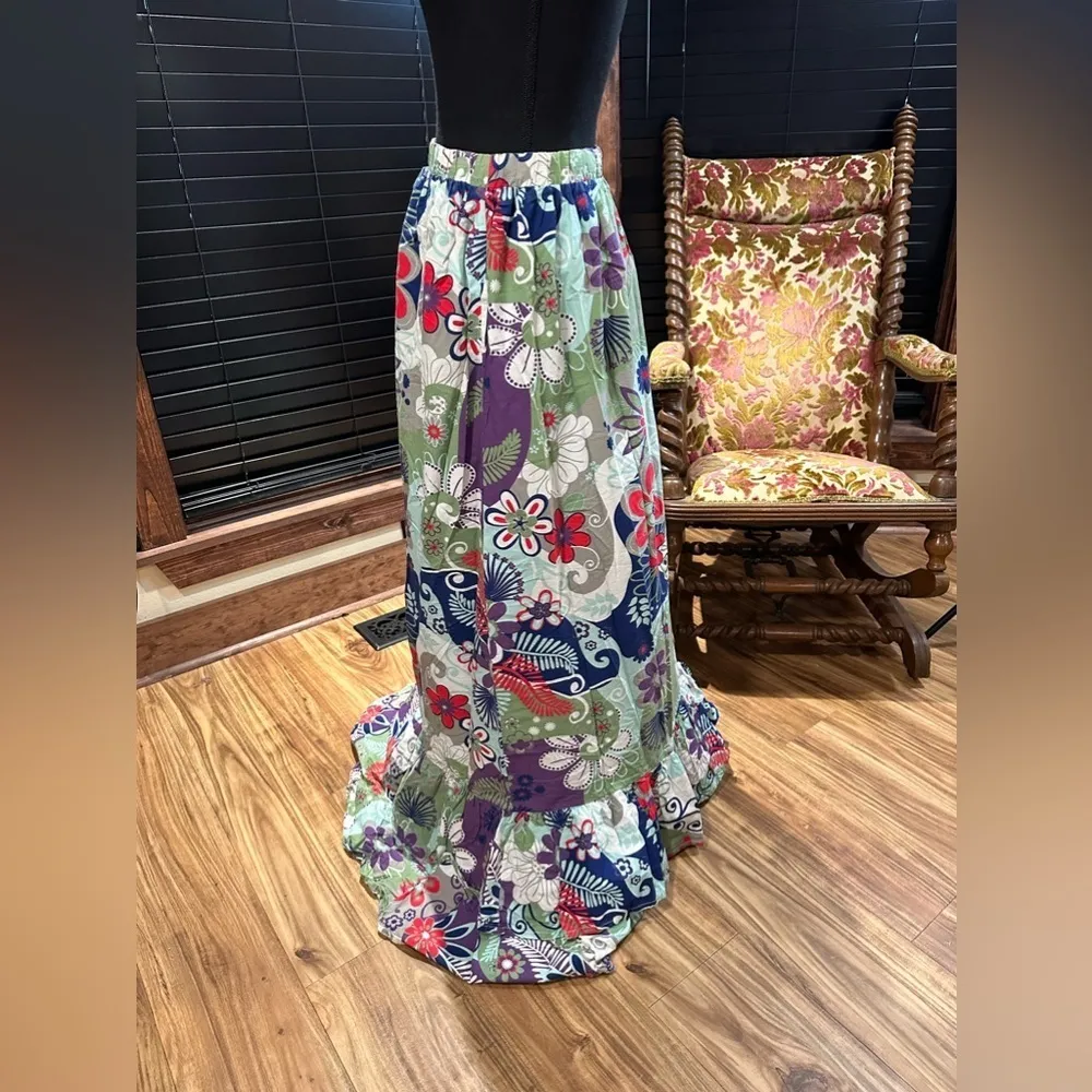 Handmade Flower Gypsy Skirt Large - Image 3
