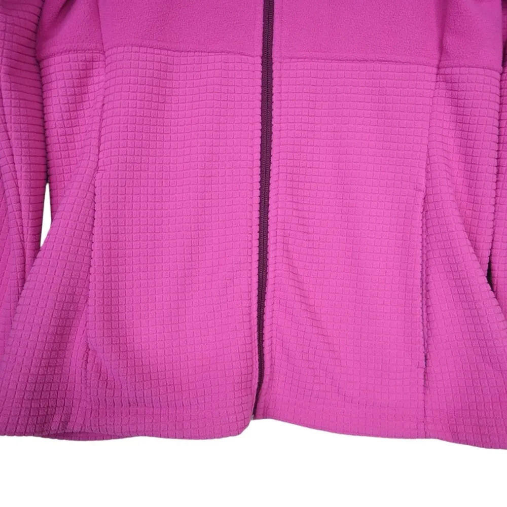 Lands' End Womens S Pink Fleece Zip Front Jacket NEW - Image 5