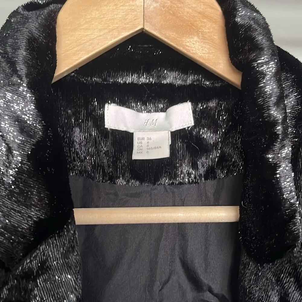 H&M  Crushed Velvet Blazer - Image 5