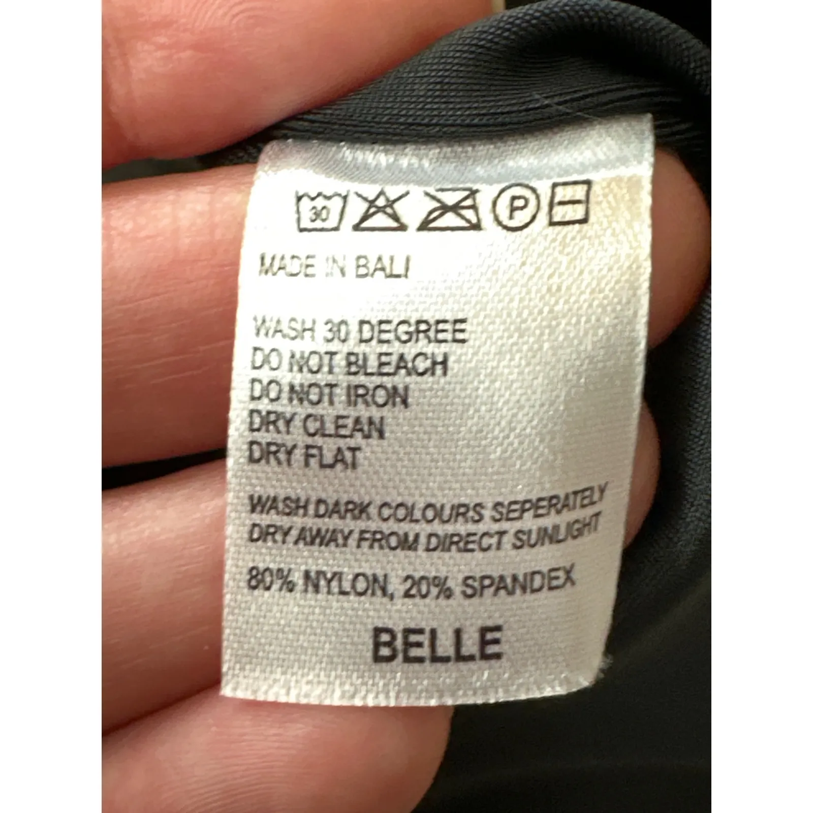 Free People NWT Belle The Label Black Deep V One Piece Swimsuit Size L - Image 8