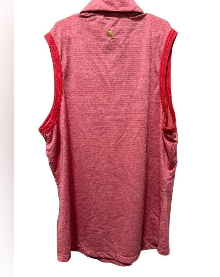 EP Pro collared polo golf tank sports pink sleeveless athletic top medium women - Image 4