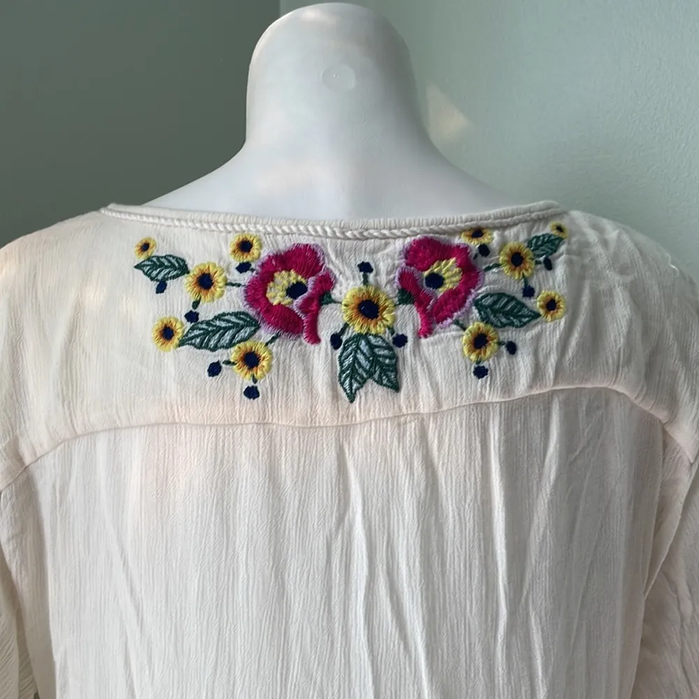 Free People Spell on You Embroidered Keyhole Dress Floral size XS - Image 10