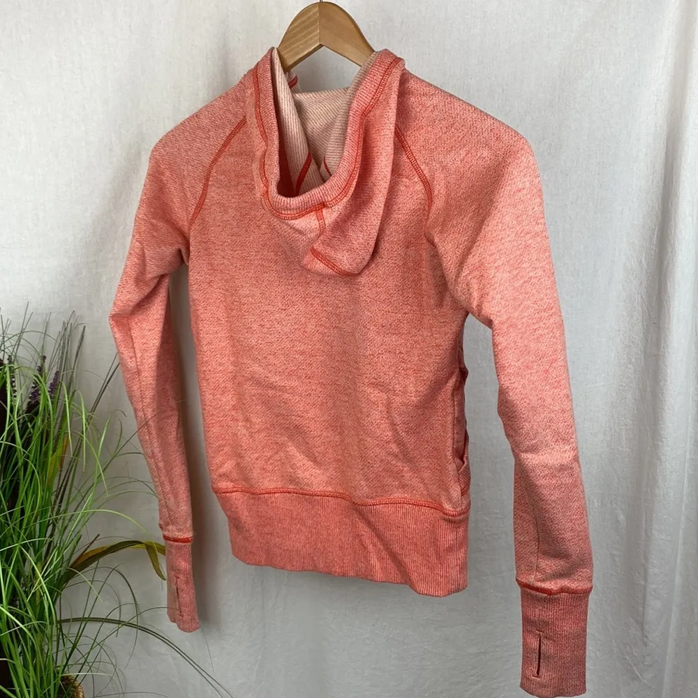 Patagonia Orange Coral Cloud Stack Zip Hoodie Jacket XS - Image 2