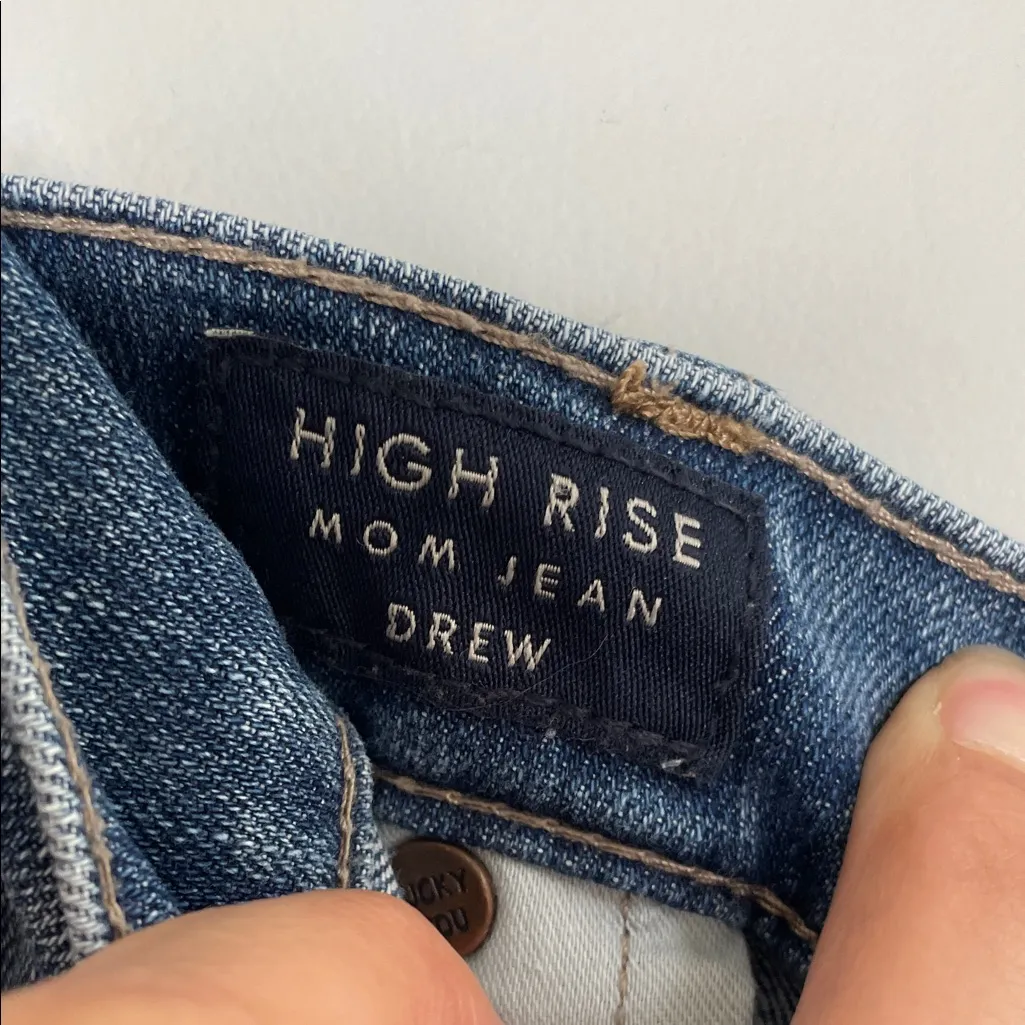 Lucky Brand High Rise Mom Jean Light Blue Denim Jeans - Image 8