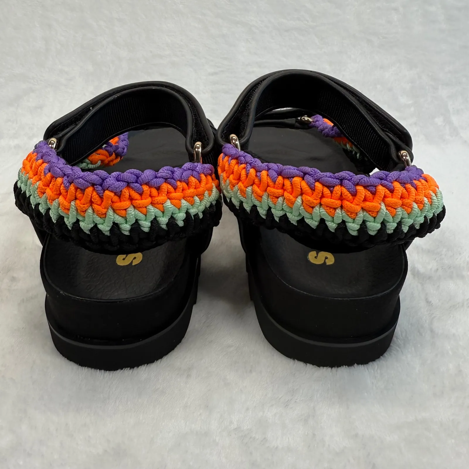 Sandro Olimpia Sandals Platform Flatform Colorful Straps Size‎ 36 - Image 7