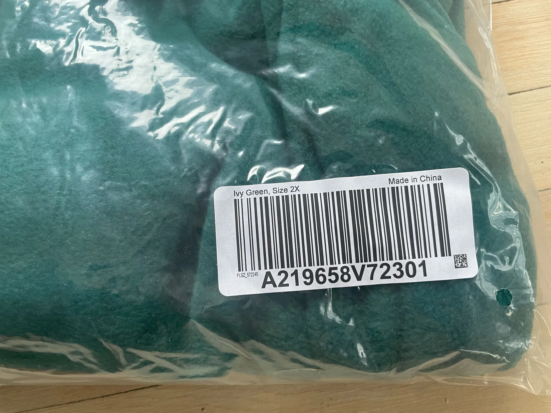 Susan Graver Button Front Fleece Jacket w/Back Pleat Detail A219658 2X NWT Green - Image 2