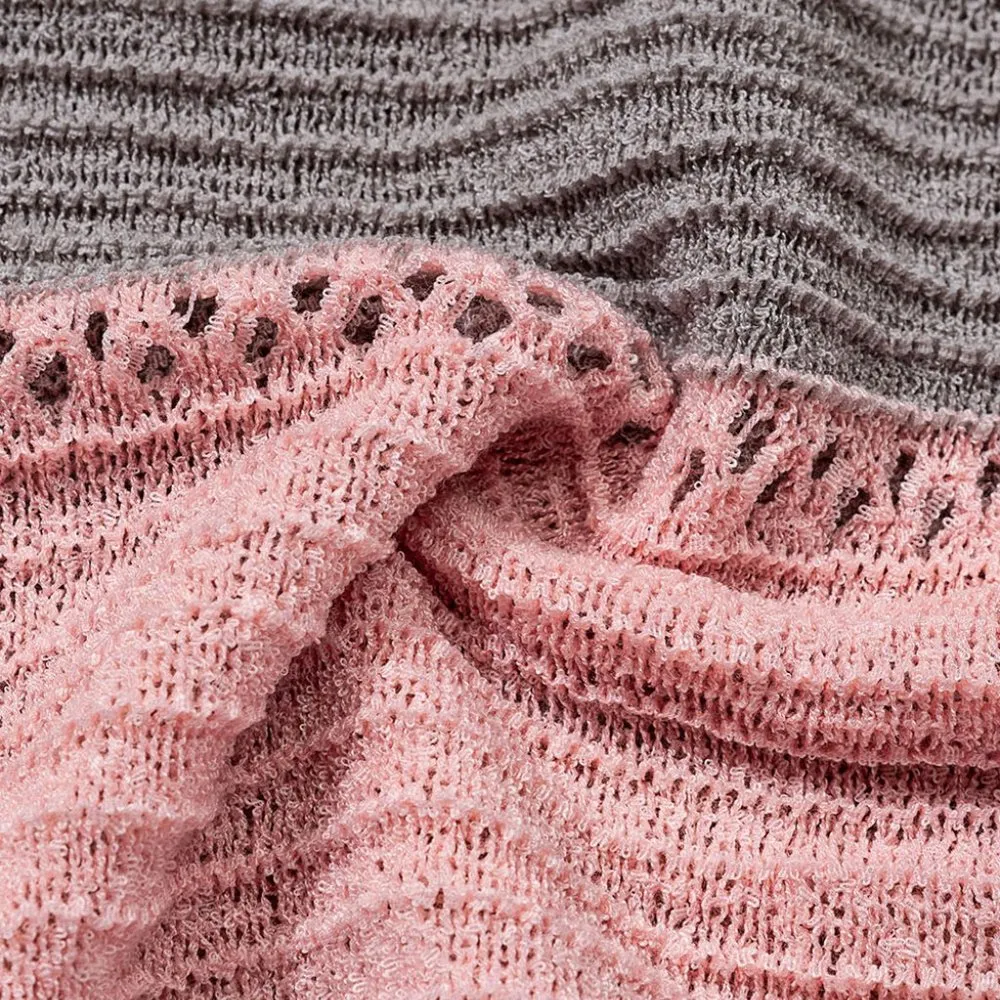 MULTI COLOR LIGHTWEIGHT CLASSIC CHIC KNIT HOODIE Size undefined - Image 2