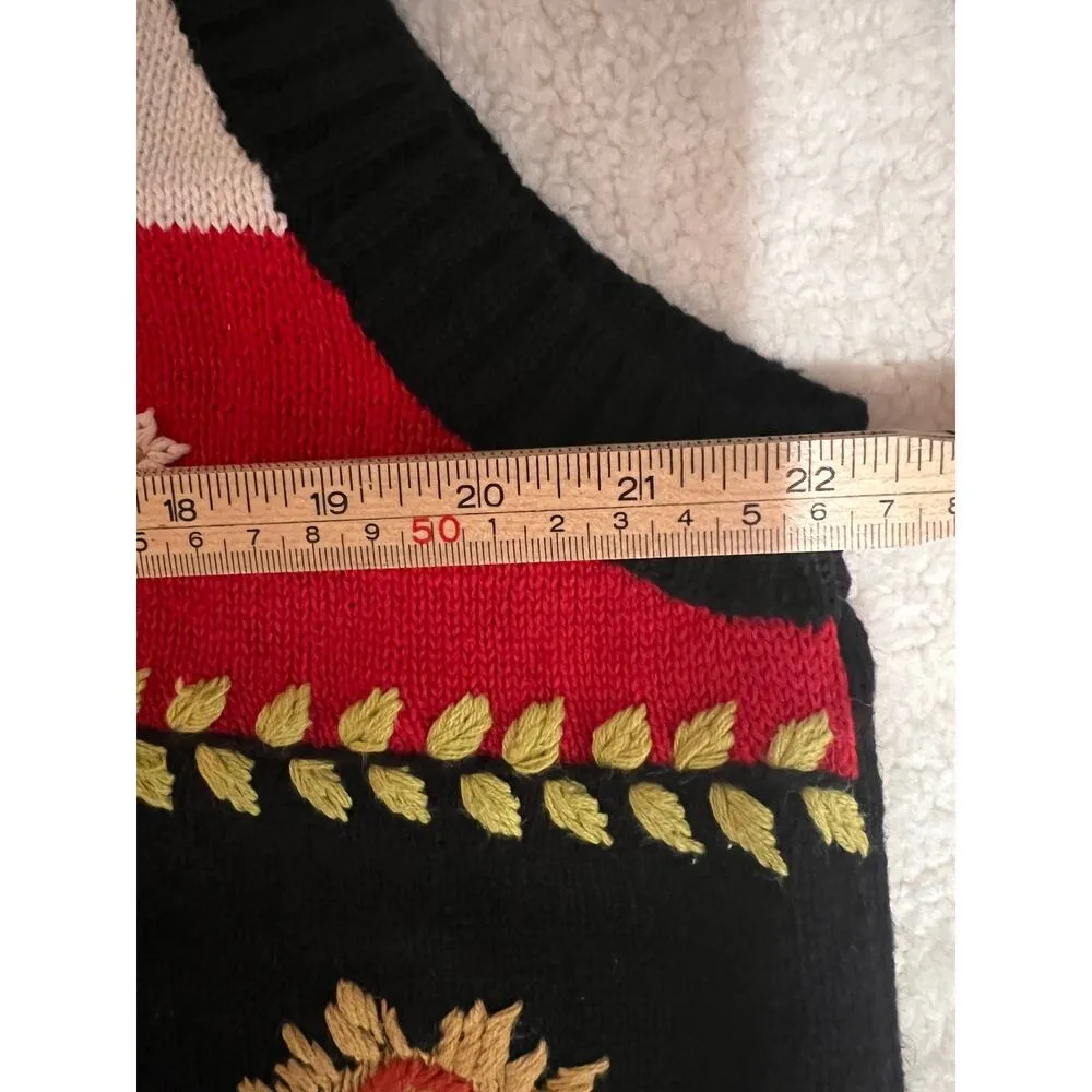 Blair vintage cottage country knit women's vest size XL - Image 5