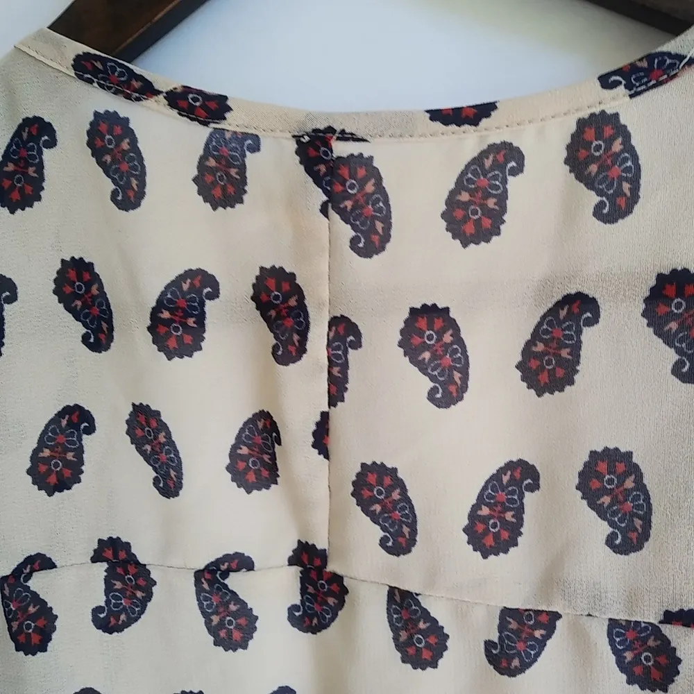 Live 4 Truth L Creme Red Blue Boho Duster - Image 5