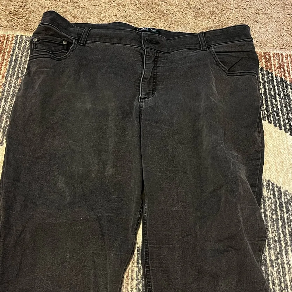 Black Denim Work Pants Size 18 - Image 5