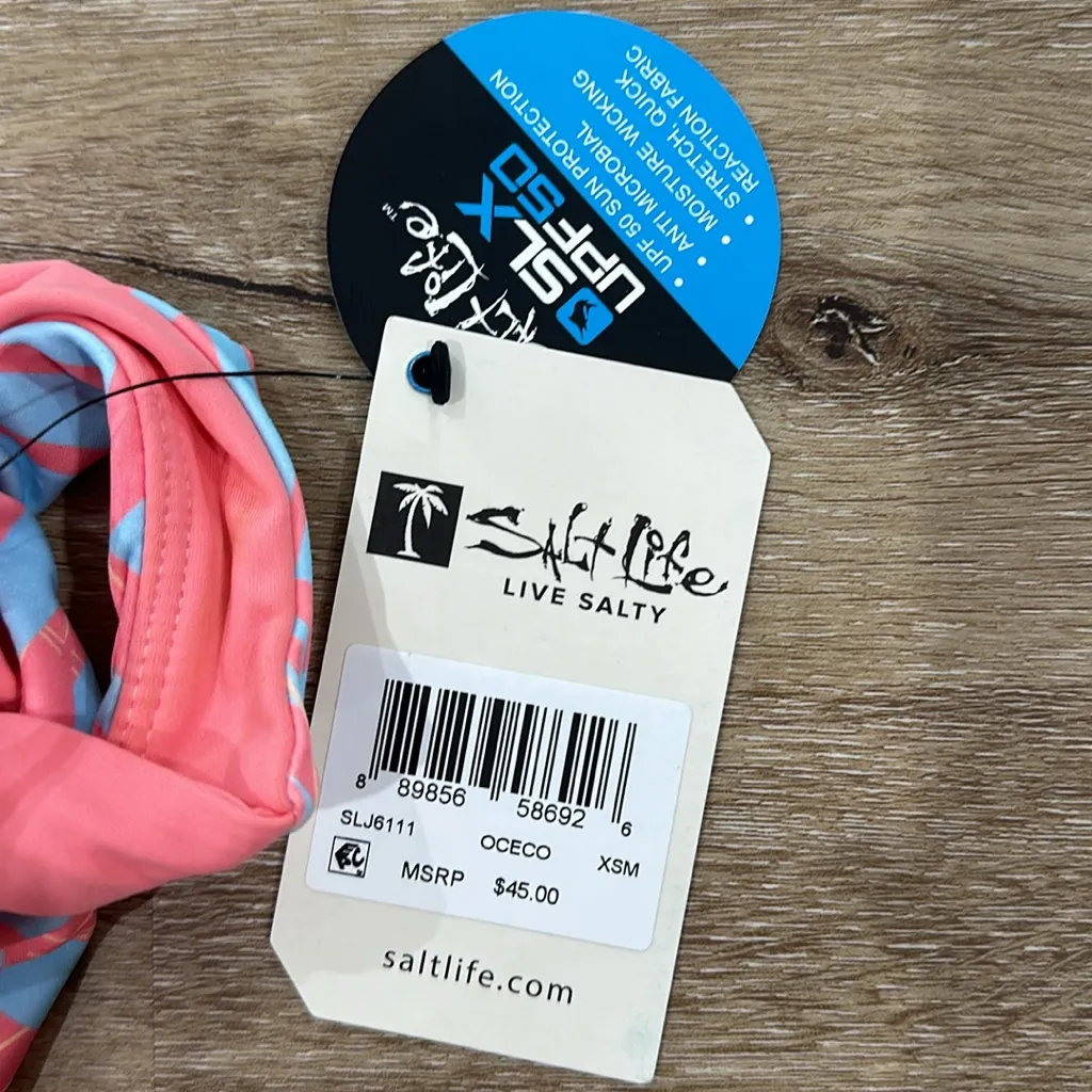 NWT salt life performance SLX UPF 50 sports bra. Moisture wicking - Image 4