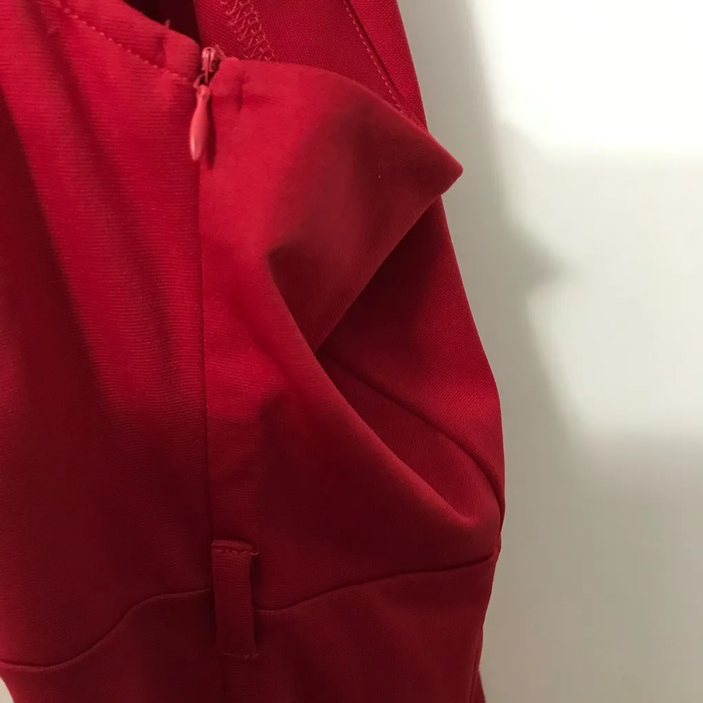 Allegra K One-Shoulder Red Jumpsuit Medium NWT - Image 4