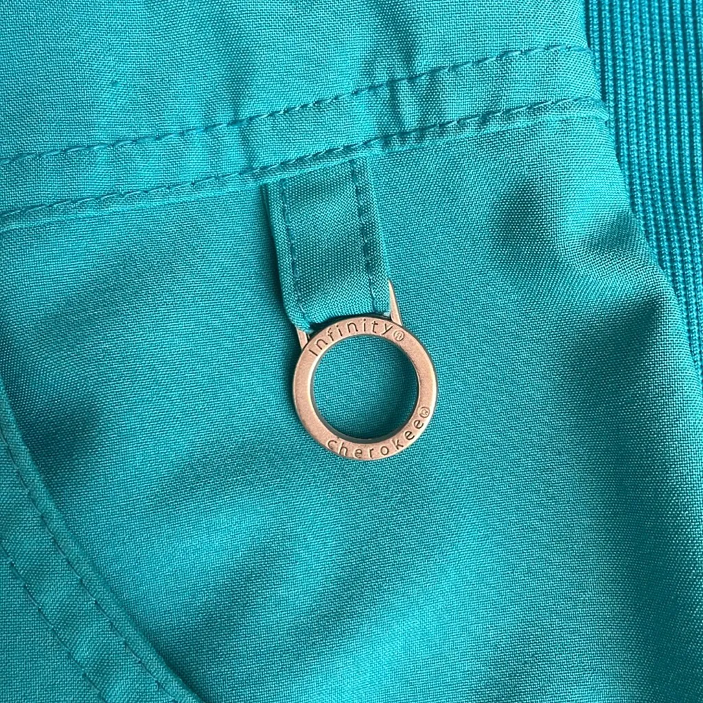 Cherokee Infinity Teal Scrub Top – XS – Excellent Condition (M6)!! - Image 7