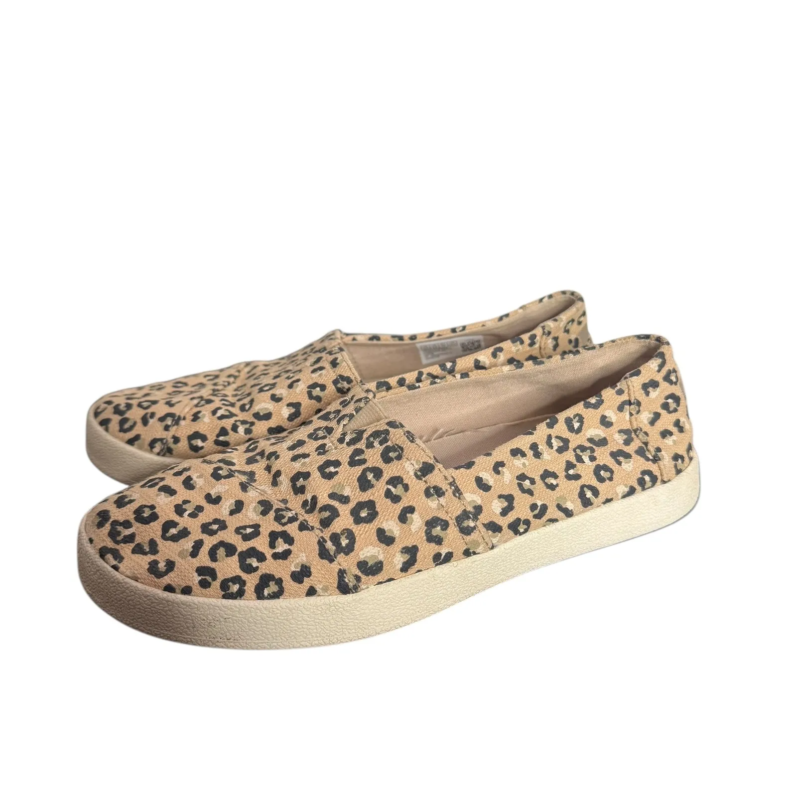 TOMS Avalon Leopard Print Canvas Slip On Shoes Comfort Flats Womens Size 6.5‎ - Image 2
