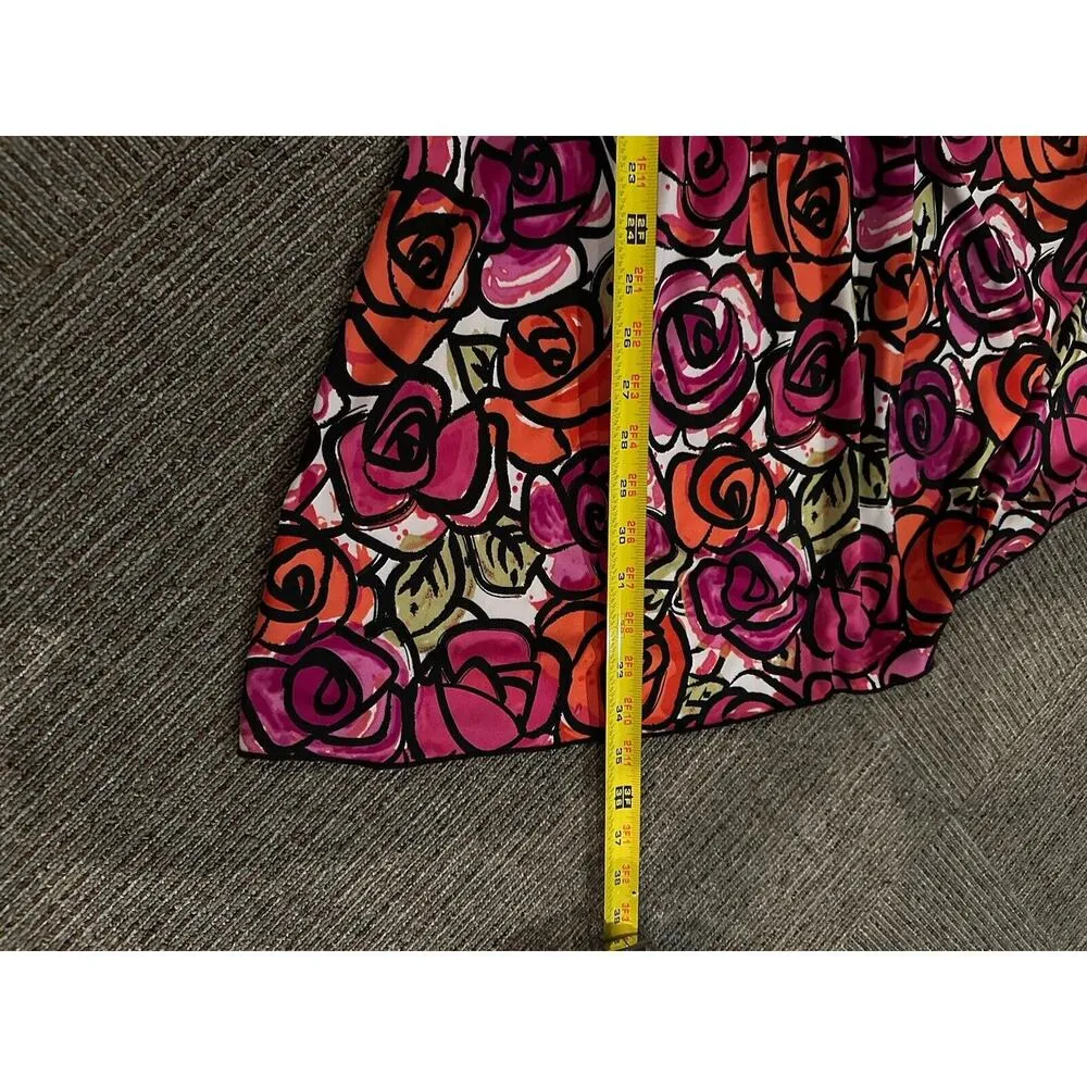 Vtg Y2K Speechless Dress Size XS Short Sun Dress Floral Halter Pink White Black - Image 6