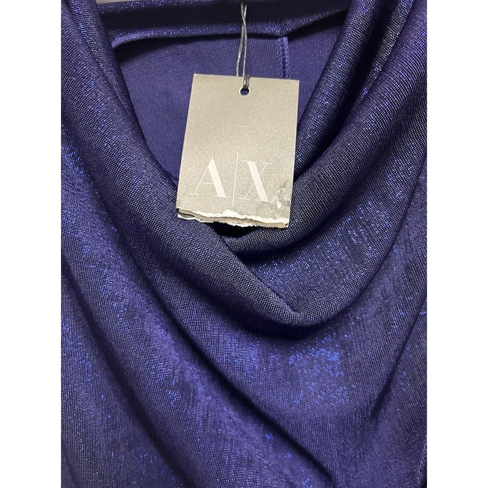 NWT A/X Armani Exchange Dress Purple Blue Women‎ Size  XS Sleeveless Xsmall BFC - Image 4