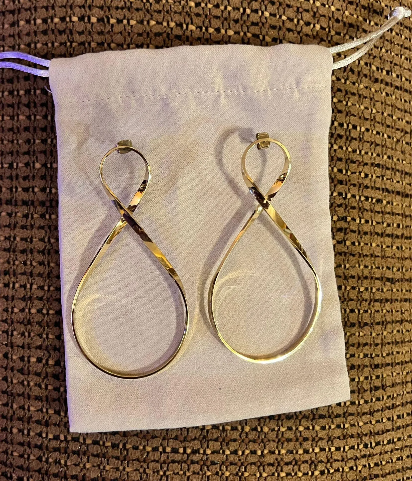 infinity Gold  Earrings - Image 2