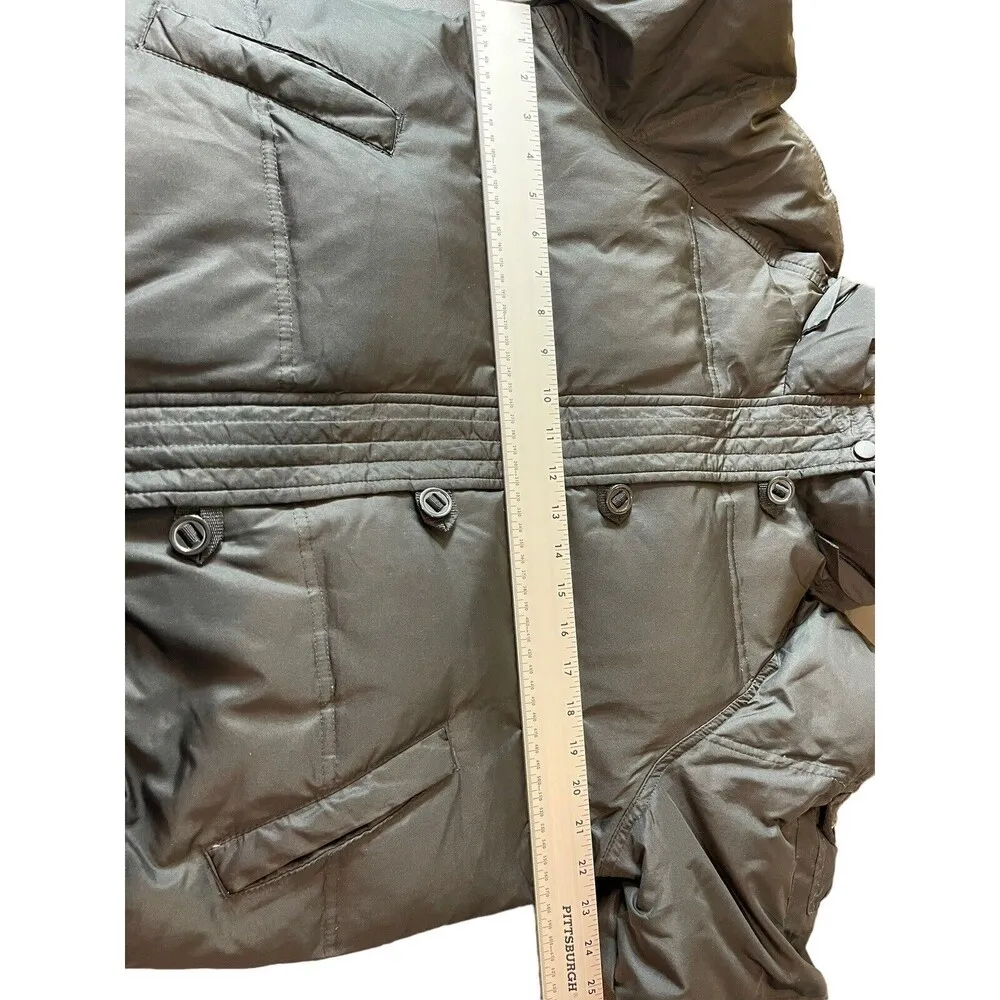 LFL Lust For Life Black Down Waterfowl Feather L Bomber Puffer Jacket Size L - Image 10