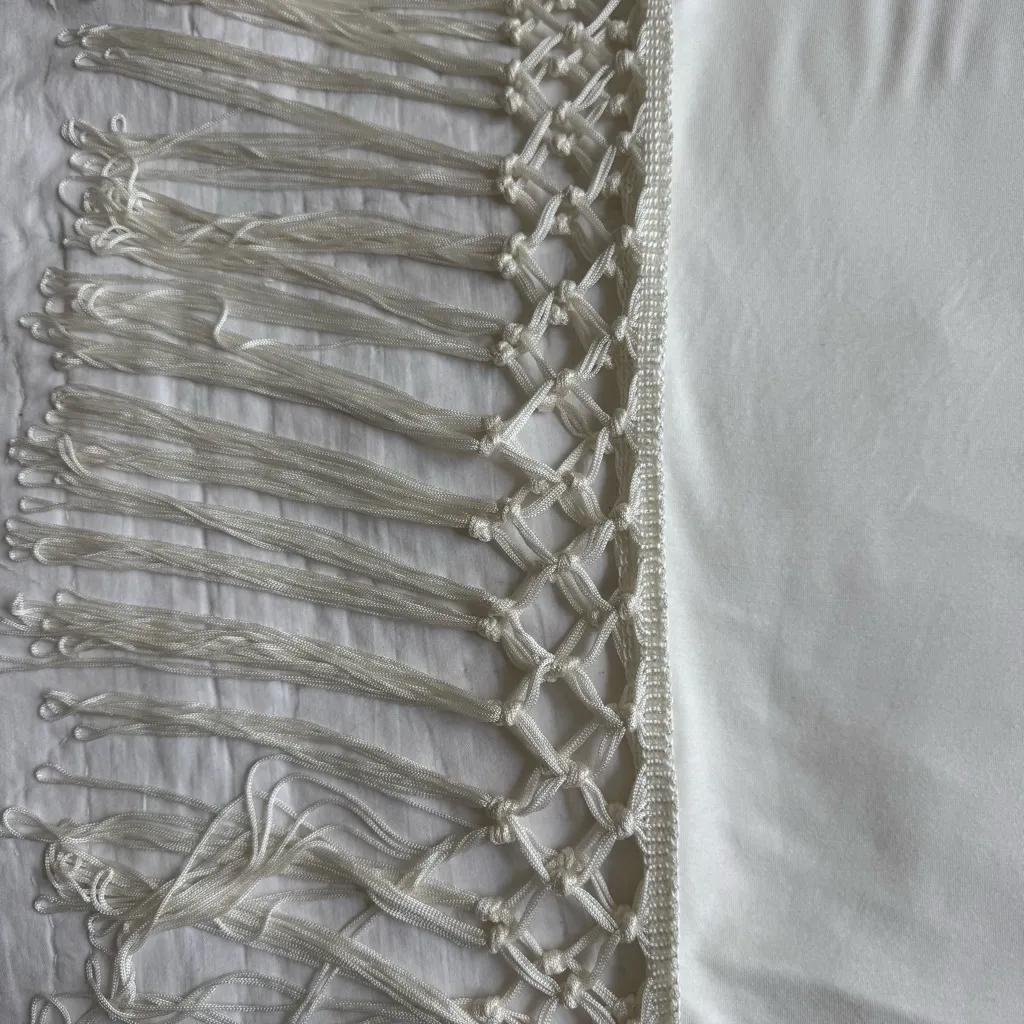 Akira Fringe Top Poncho L Boho Festival Stretch Beach Pullover Cowgirl Slinky - Image 4