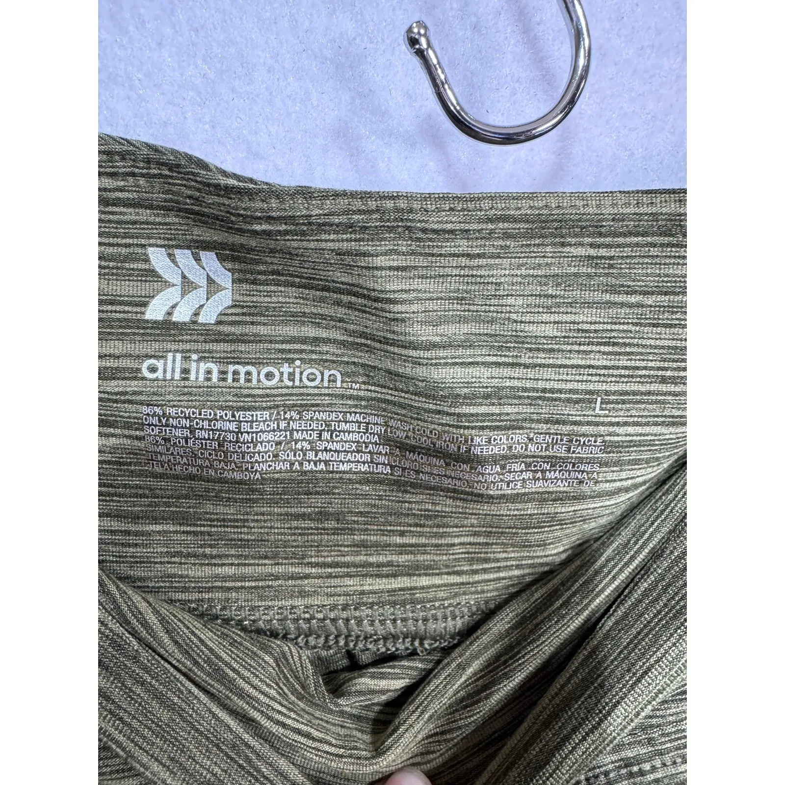 All In Motion Wide Leg Pull-On Pants Athleisure Minimalist Stretchy Women's L - Image 4