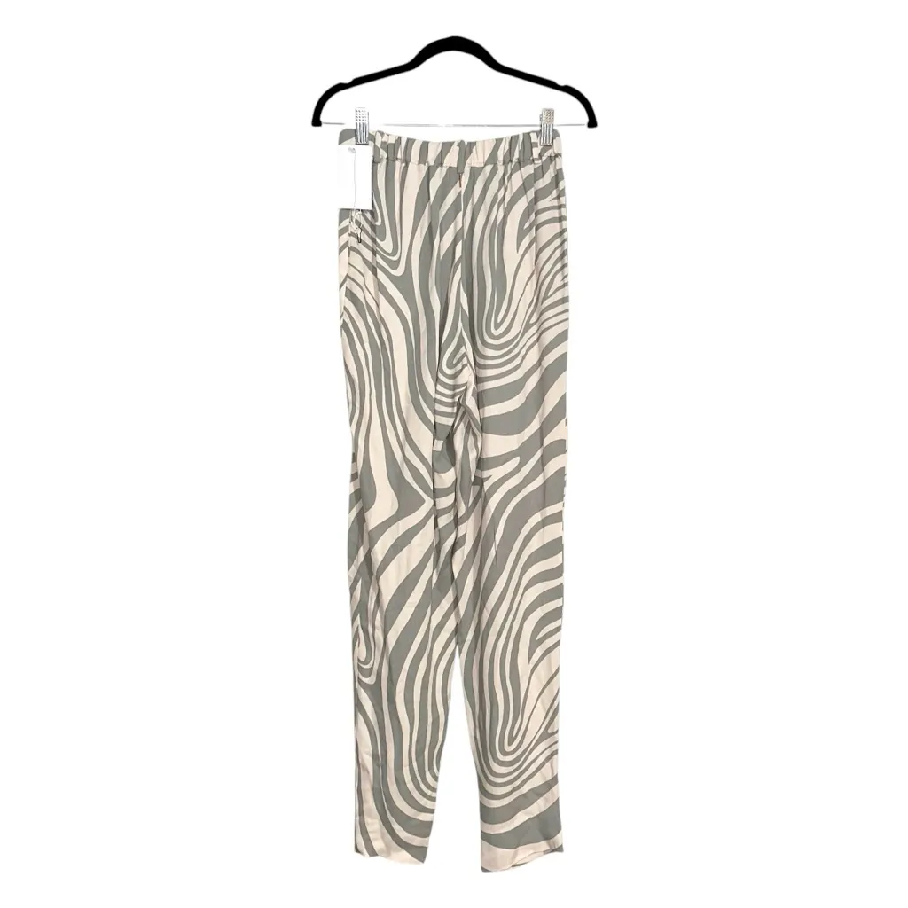 NWT Misa Los Angeles Perry Zebra Pattern Front Pleated Pants XS - Image 4
