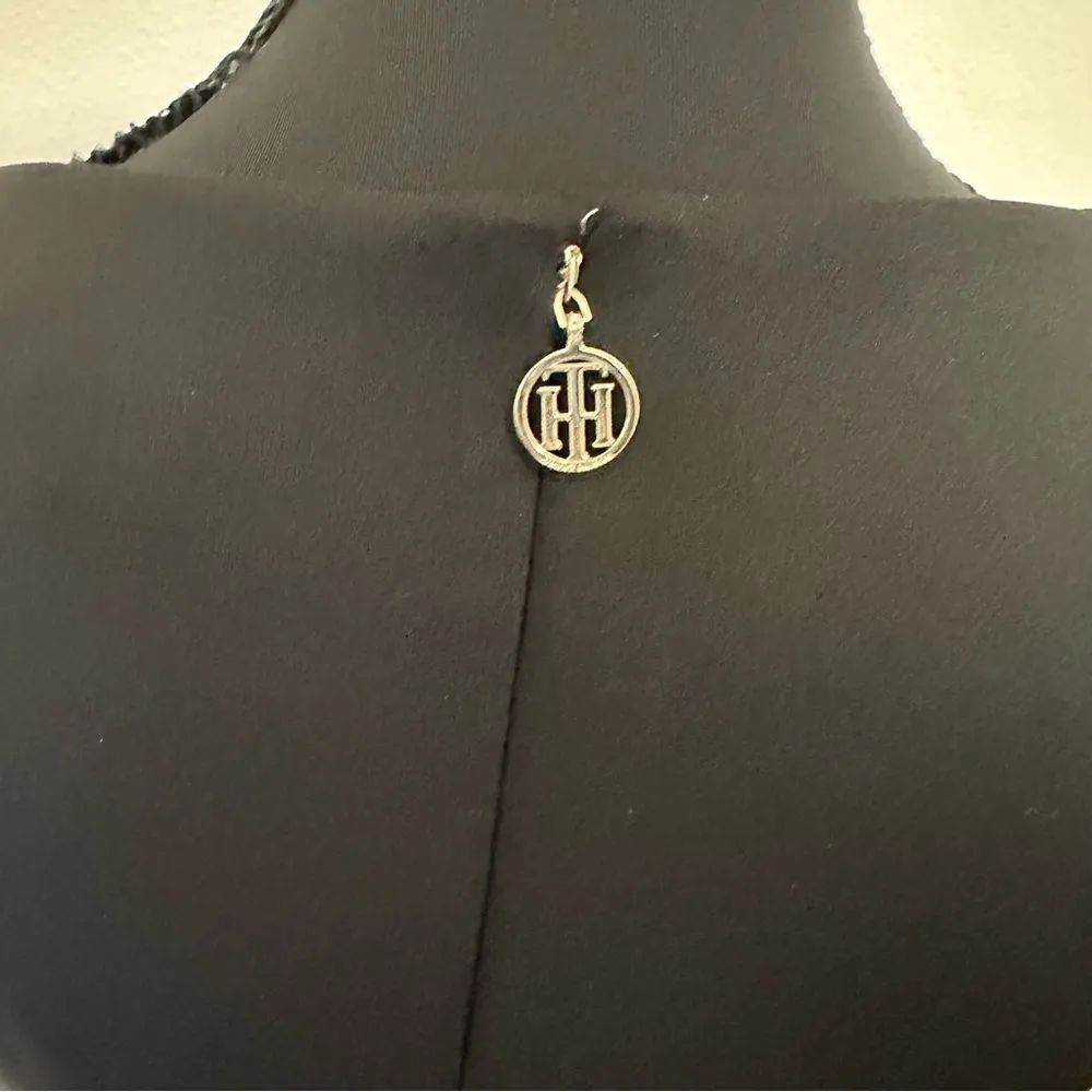 Tommy Hilfiger Asymmetrical Blue and Black Color Block Sheath Dress - Image 5