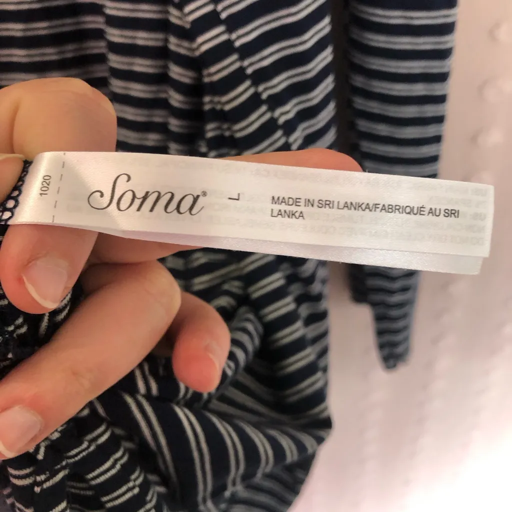 Soma‎ Striped Knee Length Cardigan - Image 4