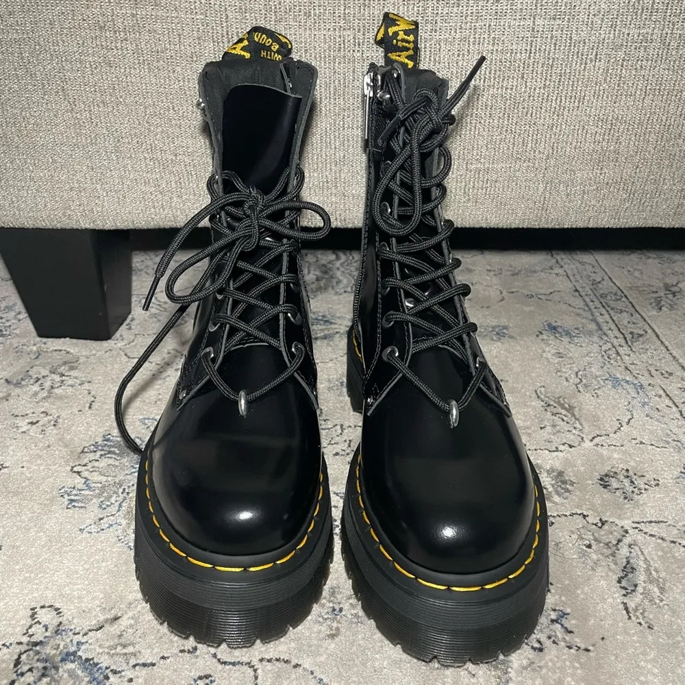 Dr Martens Jadon II Hardware Leather Platform Boots - Image 10