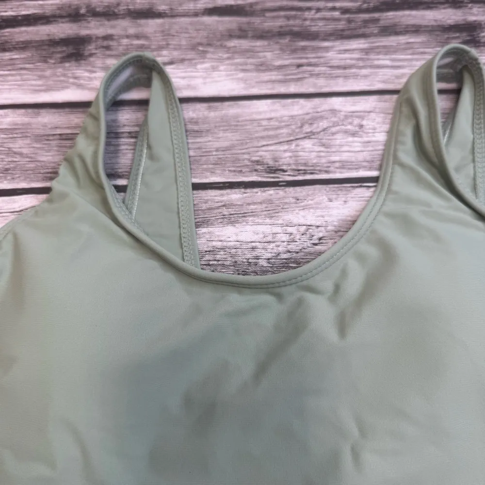 Unbranded Women's One Piece Bathing Swim Suit S SM Small Cutout Tropical Green - Image 3