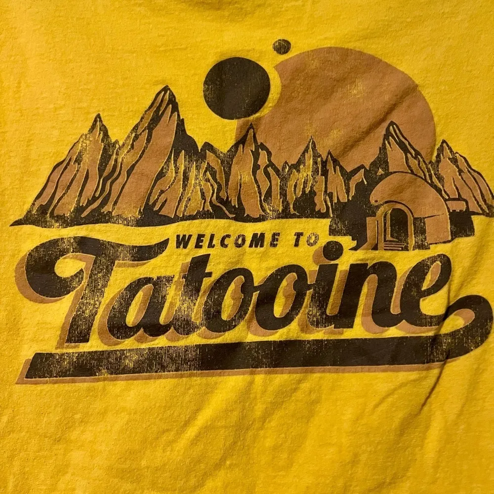 Star Wars Classic Welcome To Tatooine Landscape Classic Crew Neck T-Shirt - Image 3