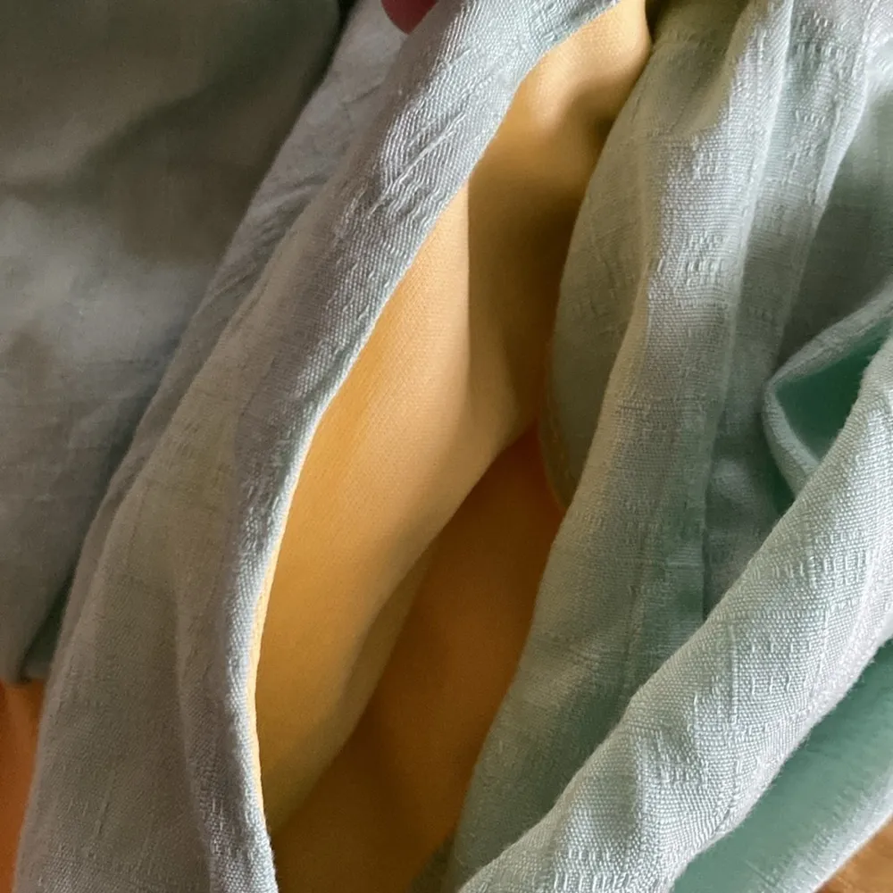 Torrid Maxi Woven Tiered Skirt Yellow Mint Peach Size 2X - Image 7