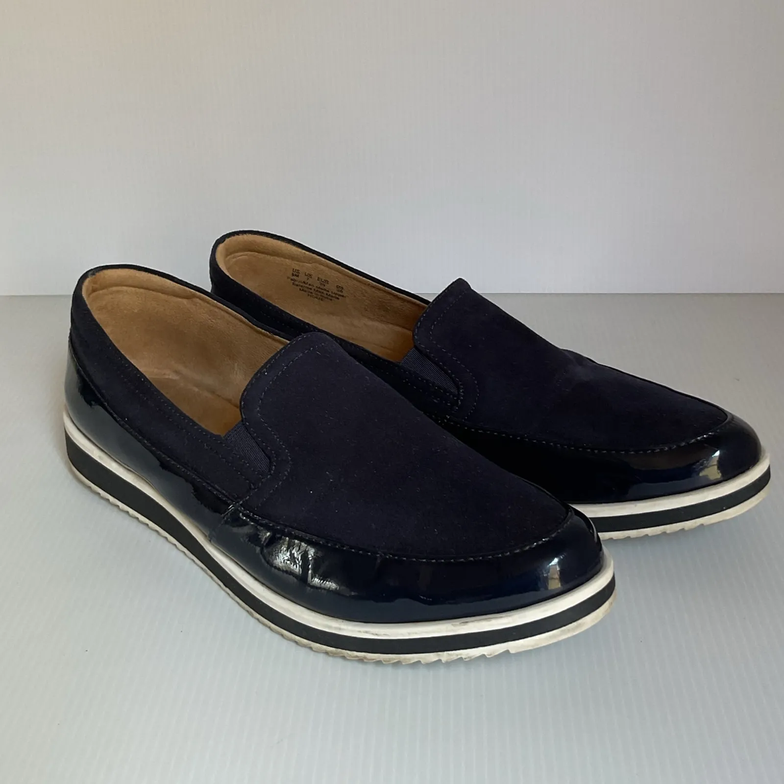 Naturalizer Comfort Slip-On Shoes Navy Blue Black Size 9M Casual Work Walking - Image 3