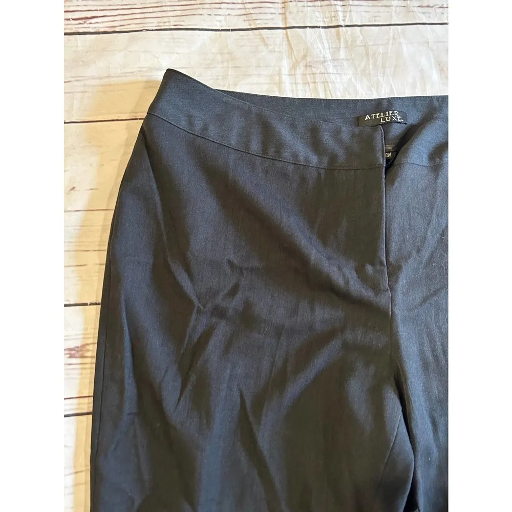 Atelier Luxe Grey Dress Pant Trouser Size 16W - Image 57
