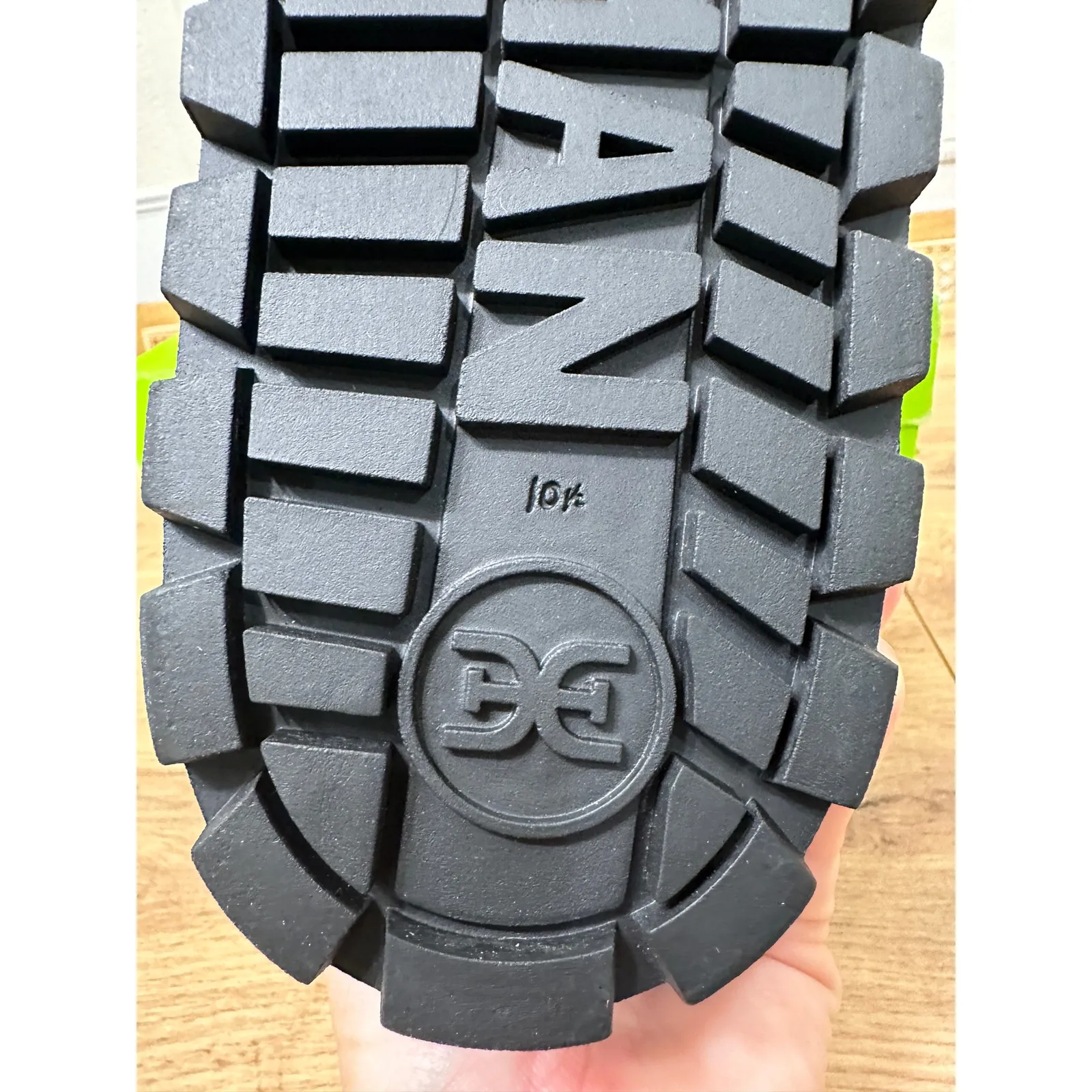 Sam Edelman Olin Lug Sole Bootie Black Nylon Sz 10.5 NIB Stylish Foldover Cuff - Image 15