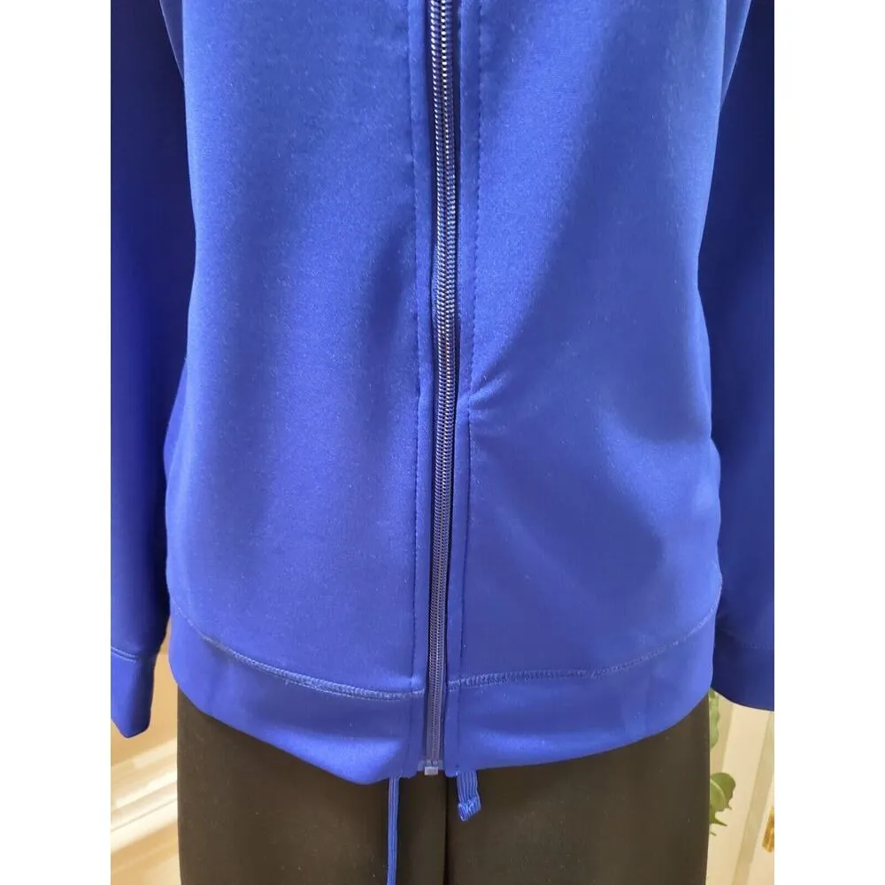 Kim Rogers Womens Blue Long Sleeve Track Jacket & Pant Two Piece Suit Size PXL - Image 3
