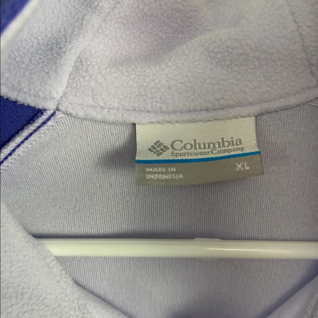 Columbia two tone quarter zip ladies pullover fleece size XL gorpcore cabin core - Image 4