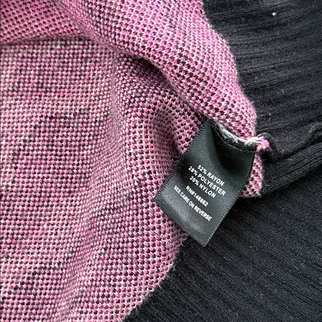 Torrid Colorblock Zebra Leopard Print Sweater Black Pink Blue Size 1 (14/16) - Image 9