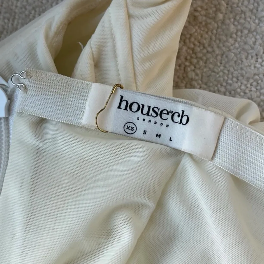 House of CB Jemima white mesh cutout corset - Image 4