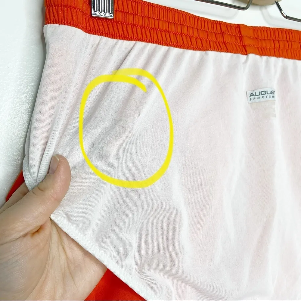 Augusta Sportswear Orange Pulse Lined Running Shorts - Image 8