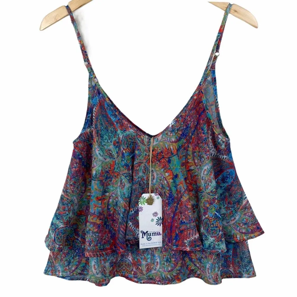 NWT-Show Me Your Mumu Jodi Rae Ruffle Tank- MD - Image 8