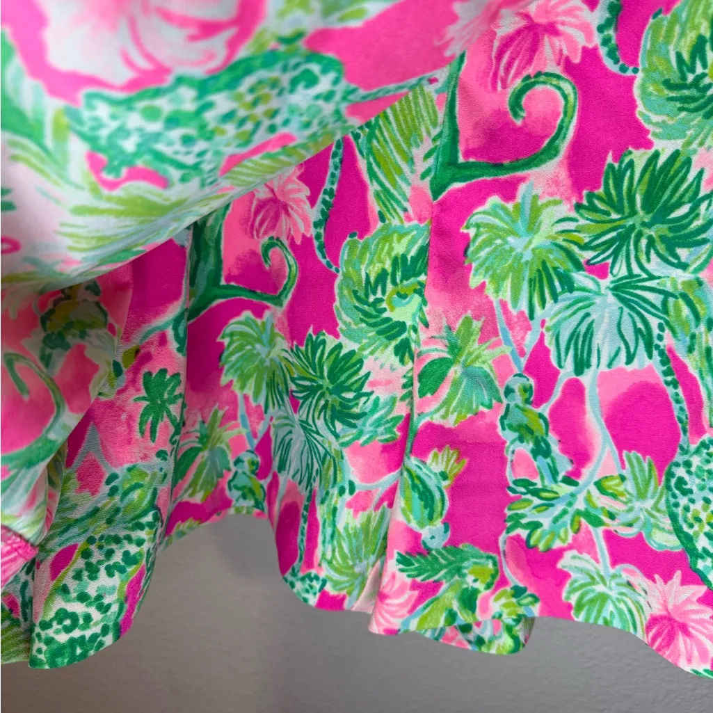 Lilly Pulitzer Cassia Skort Raz Berry Catty Shack size 6 - Image 4