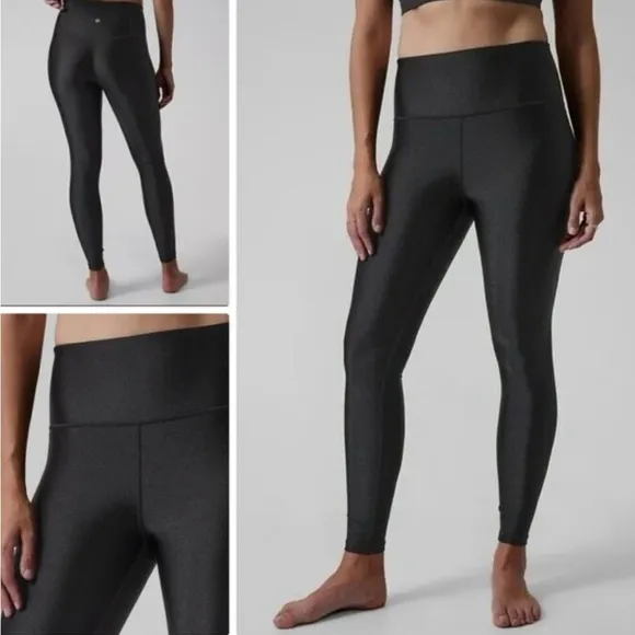 Athleta Elation Shine Black Tight size medium - Image 2
