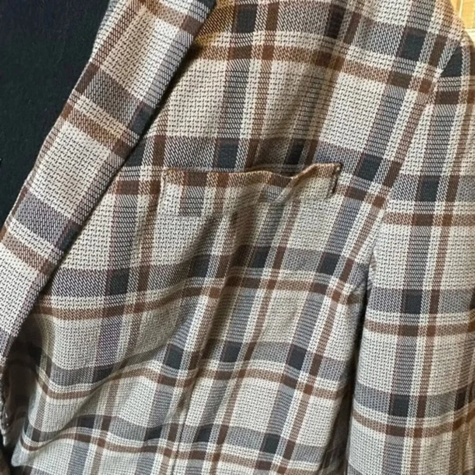 ASOS Design Plaid Brown Blazer – Women’s Small/Medium - Image 10