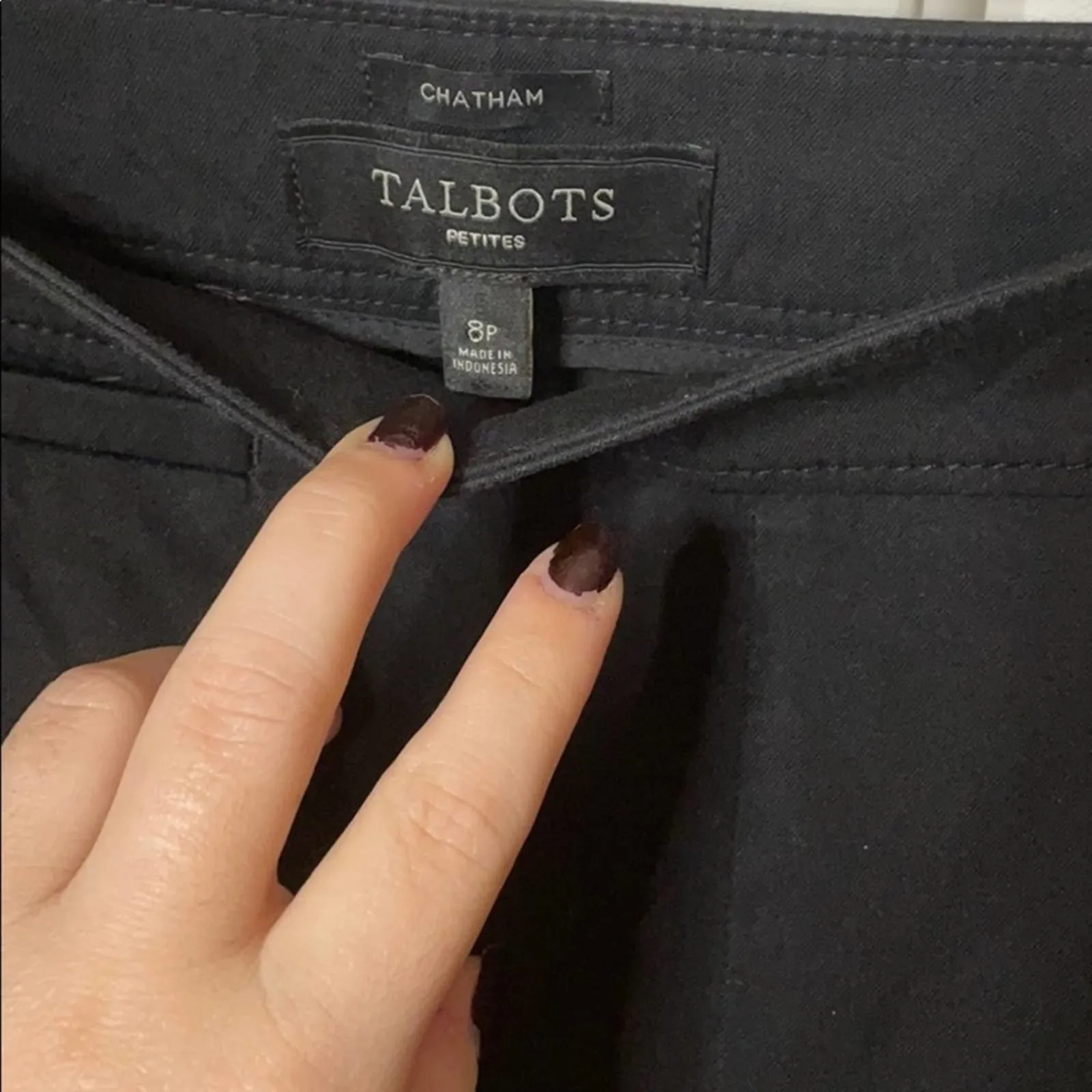 Talbots Chatham black ankle pants 8p - Image 3