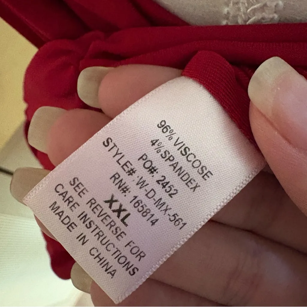 JLUXLABEL Burgundy‎ Tabitha Halter Rose Mini Dress Size XXL - Image 8