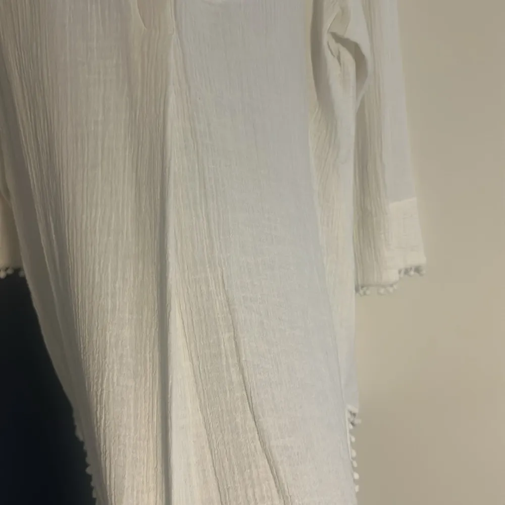 Nvelop Sun IB protection L swim tunic dress White Embroidered Pom - Image 5